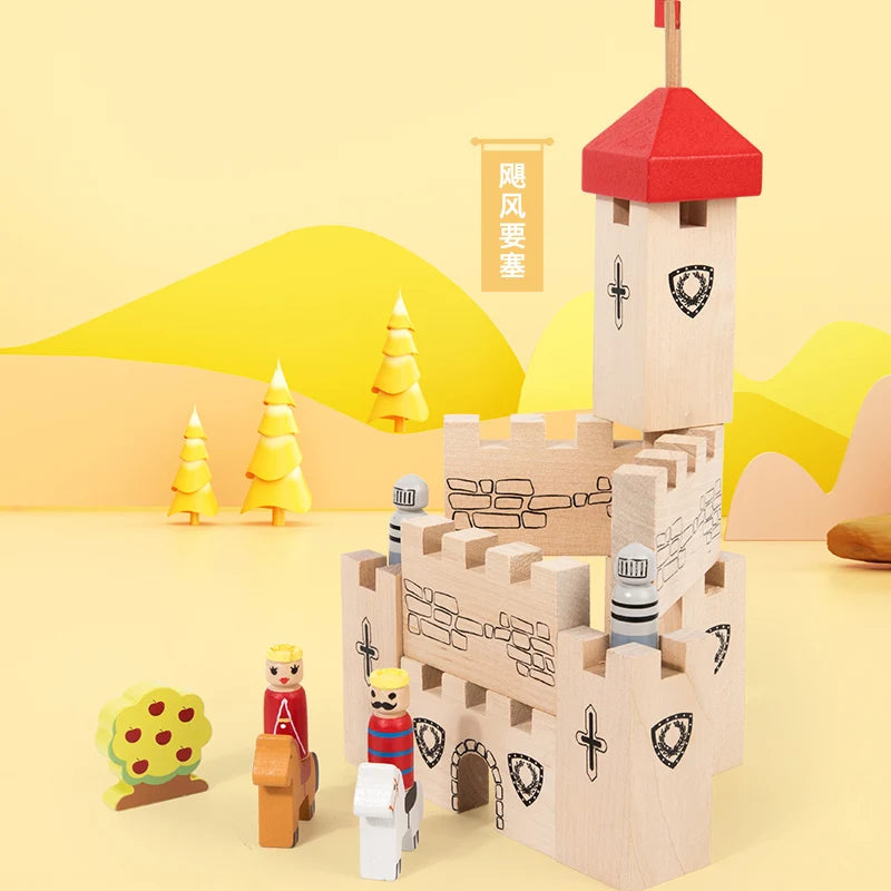 Blocs de construction Montessori Castle – Construisez et apprenez !