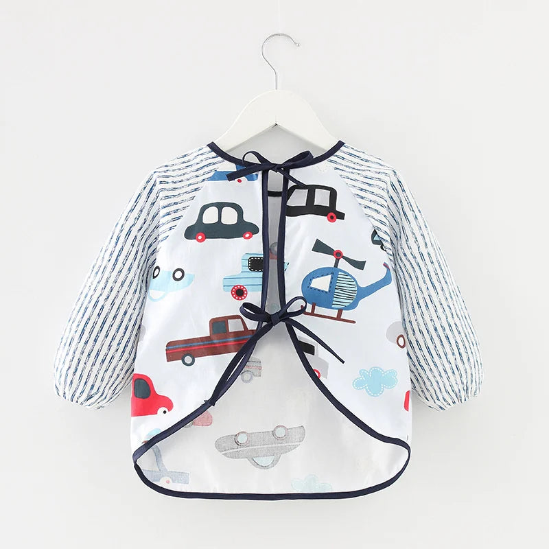 Waterproof Long-Sleeve Baby Feeding Bib (0–2Y)