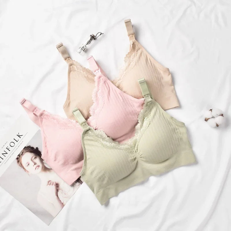 Breastfeeding Maternity Bra – Elegant Lace, Premium Quality