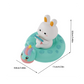 Jouet de bain pour tout-petits – Ensemble de jeu d'eau Lapin et Cochon Rameurs