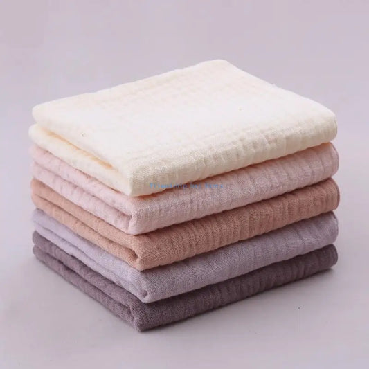 F1CB 5-Piece Baby Towel Set – Soft Absorbent Cotton Gauze Washcloths