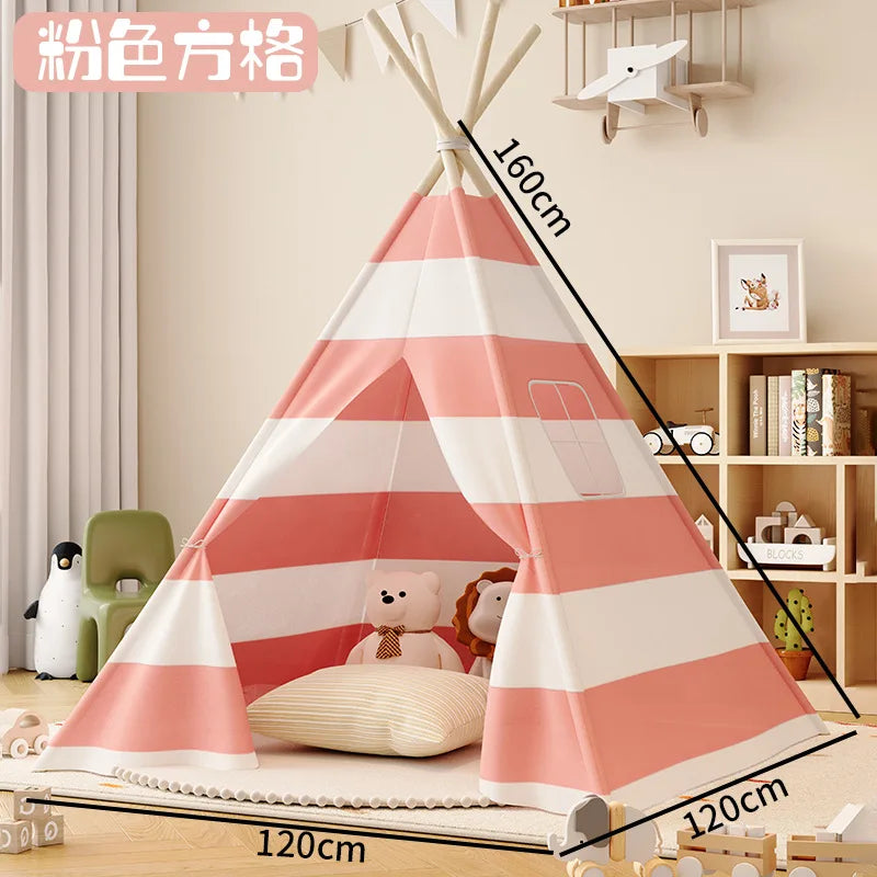 Tipi pour enfants de 1,6 m – Maison de princesse portable d'intérieur