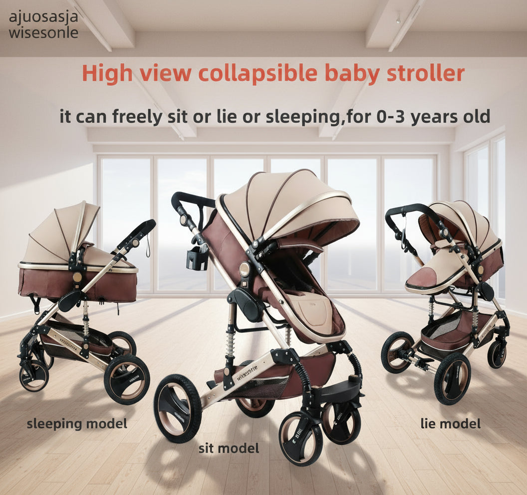 Poussette bébé tendance 2025 – Pliable, haute visibilité et idéale pour les voyages