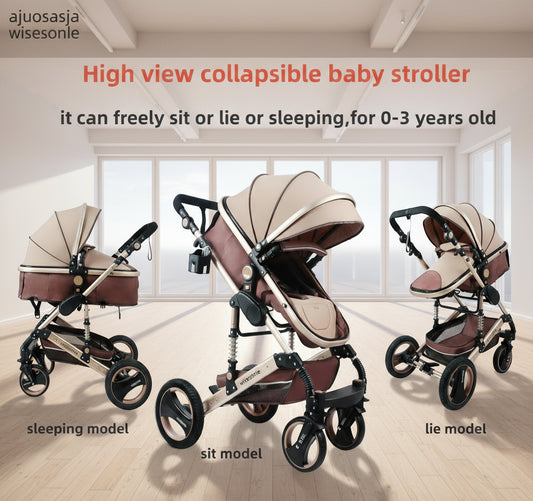Poussette bébé tendance 2025 – Pliable, haute visibilité et idéale pour les voyages