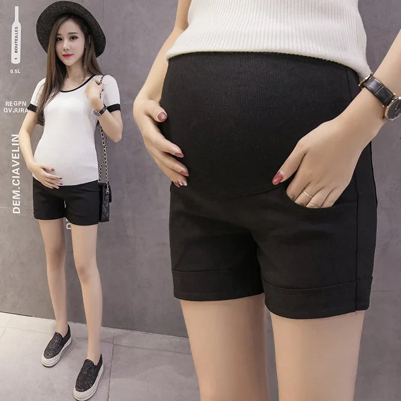 Short de maternité d'été en coton – Pantalon ajustable style coréen