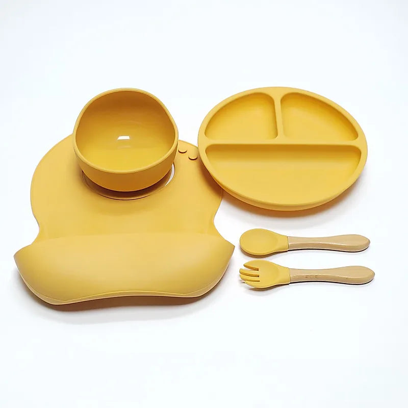 Toddler Meal Set – Non-Slip Silicone Tableware for Kids