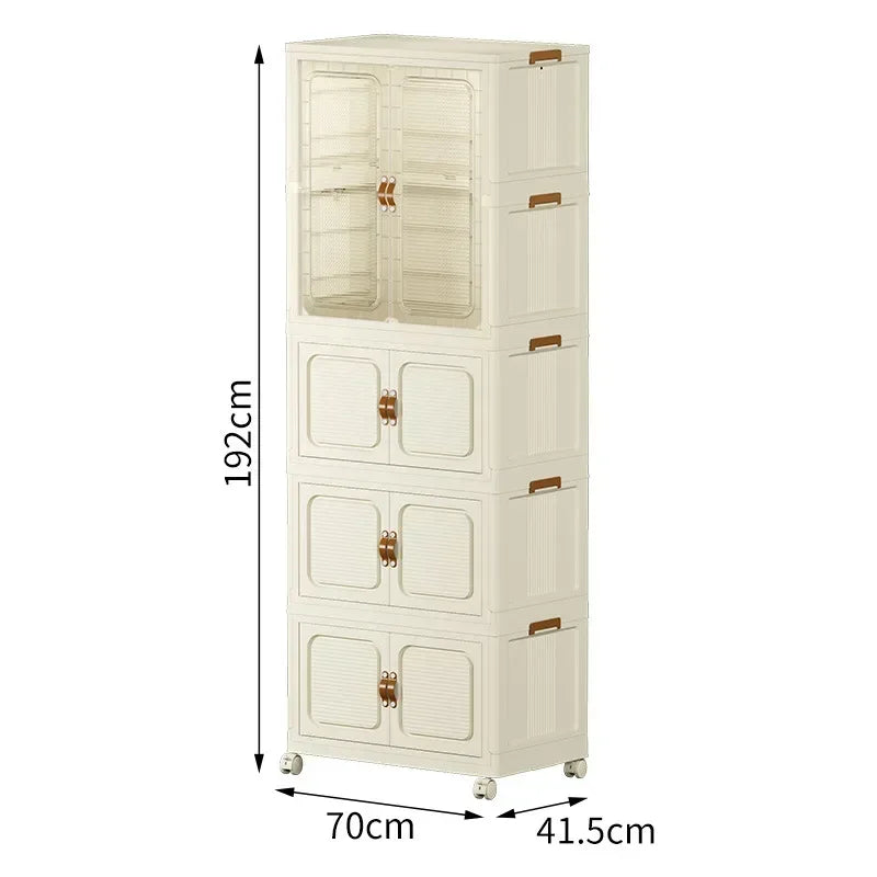 Grande boîte de rangement pliable – Armoire enfant mobile