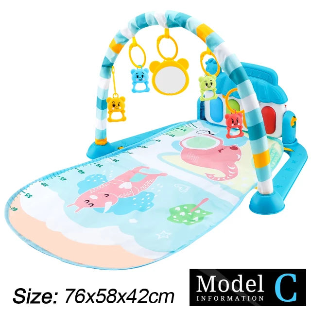 Tapis d'éveil musical avec piano pour bébé de 0 à 36 mois