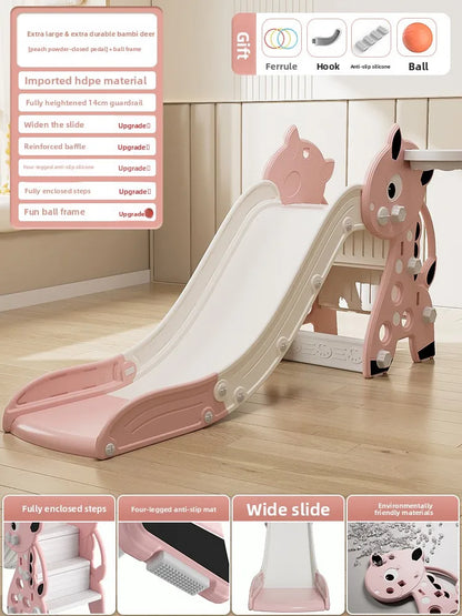 Foldable Toddler Slide Indoor Playset – Safe, Nonslip & Easy to Assemble