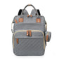 Sac à dos 35 L pour maman – Lit pliant, imperméable, chargement USB et sangle pour poussette