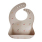 Bavoir bébé ajustable en silicone imperméable avec poche à miettes