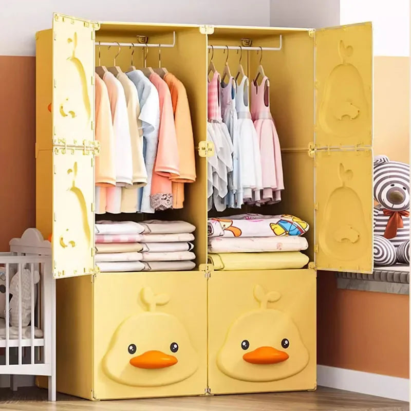 Kids Cube Wardrobe – Fabric & Plastic Closet Organ