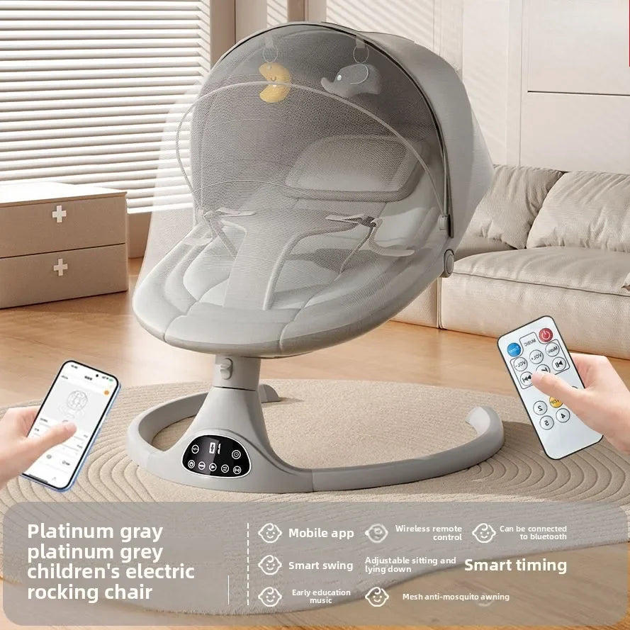 Balancelle électrique pour bébé – Berceau musical et endormisseur