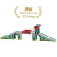 Wooden Train Track Set – Racing, Bridges & Tunnel Accessories Toy