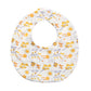 Flower Print Cotton Baby Bib – Adjustable Snap Bandana