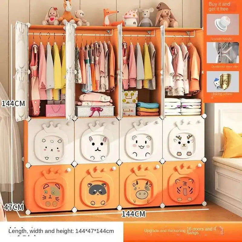 Armoire pliante – Placard bébé en plastique et rangement cubique