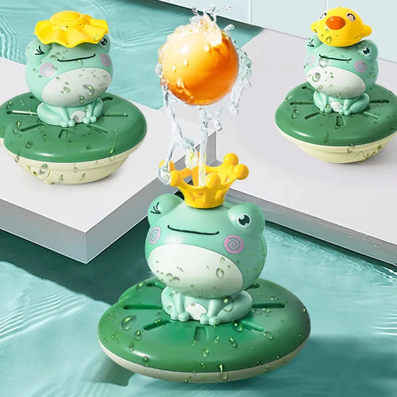 Grenouille électrique flottante pour le bain – Arroseur et douche amusants pour les enfants
