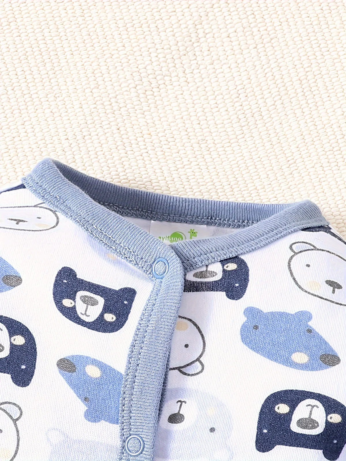 Body bébé 2 pièces quatre saisons à nouer aux pieds pour garçon, petit ourson créatif, adorable body en pur coton doux et confortable.