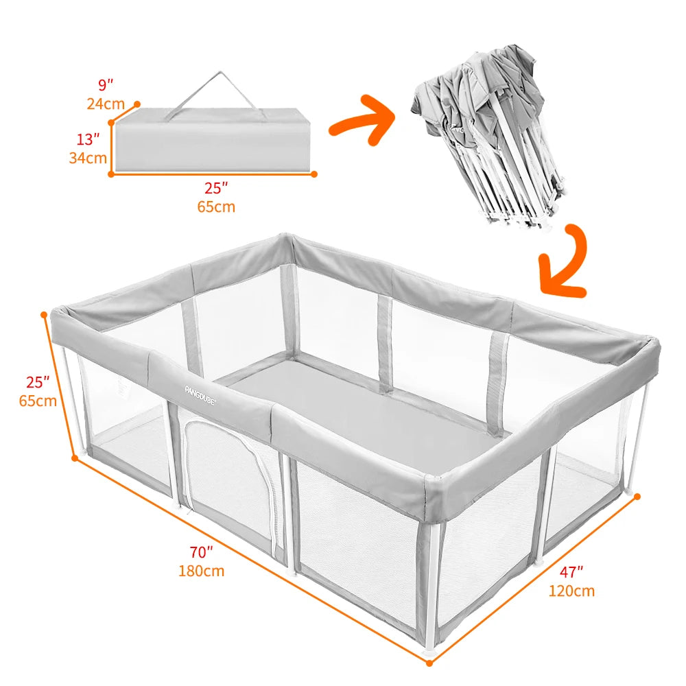 Parc pour bébé pliable PANGDUBE – Clôture d'activité intérieure et extérieure