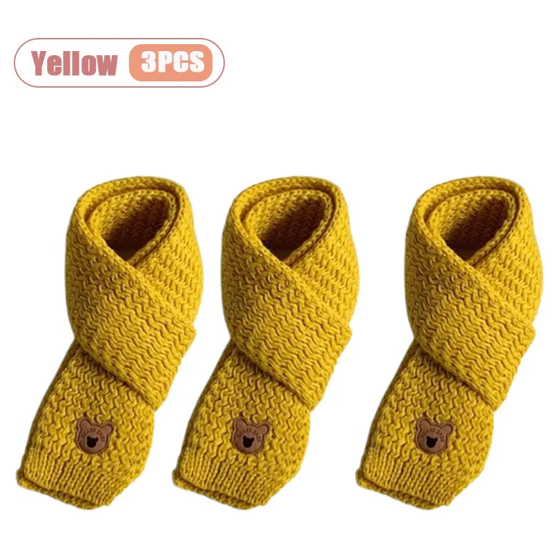 1 à 10 écharpes bébé d'hiver, cache-cou doux en maille pour garçons et filles, chaude et coupe-vent.