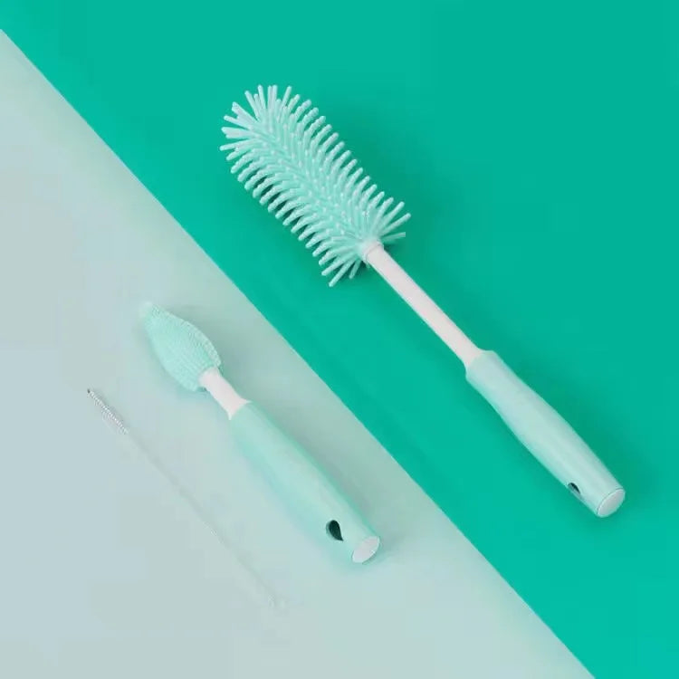 Kit de nettoyage en silicone à 360° | Brosse pour biberons, tétines et pailles