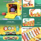 Jeu de bus Montessori – Labyrinthe, marteau et puzzle éducatif