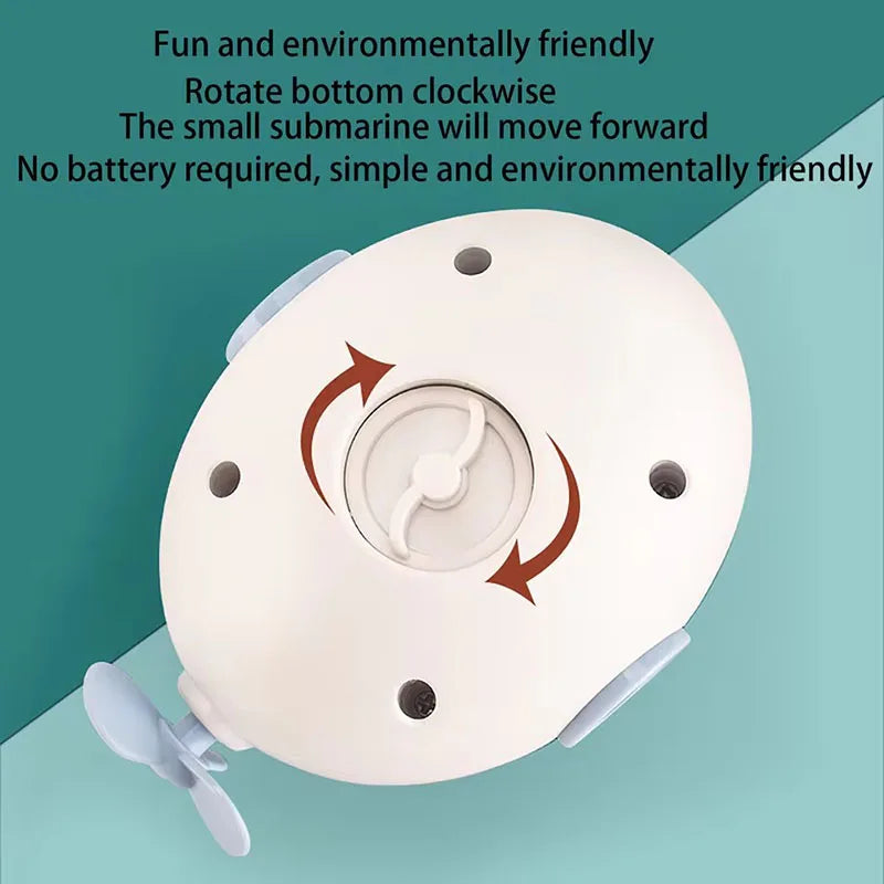 Baby Bath Water Toy – Winding Submarine Animal Play Set