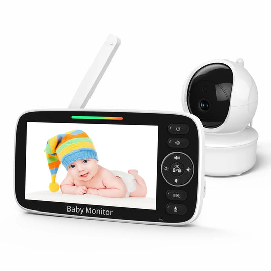 5″ HD Baby Monitor SM530A 720P Night Vision Lullabies