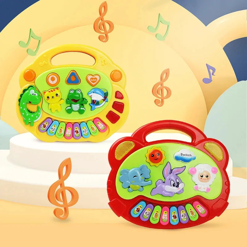 Piano pour enfants avec dessins animés, lumières et sons d'animaux