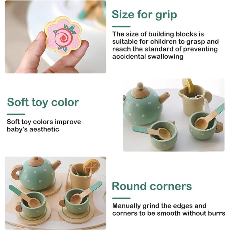 Wooden Afternoon Tea Toy – Learn & Play!