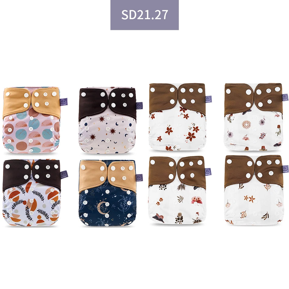 Elinfant 8-Piece Cloth Diaper Set