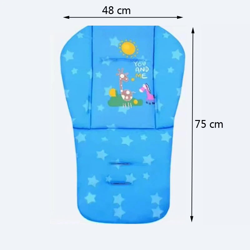 Coussin universel imprimé dessin animé pour poussette et chaise de salle à manger – Coussin en coton