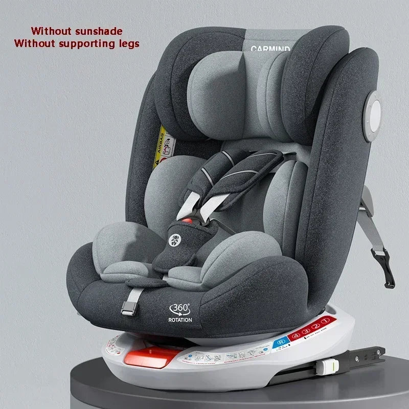 Infant Car Seat 0-4Y | 360° Swivel, Adjustable Backrest & Leg Support