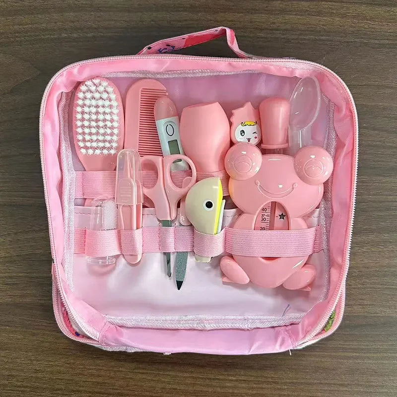 Coffret de soins pour bébé 13 pièces – Coffret cadeau essentiel pour le bain, la toilette et l'allaitement