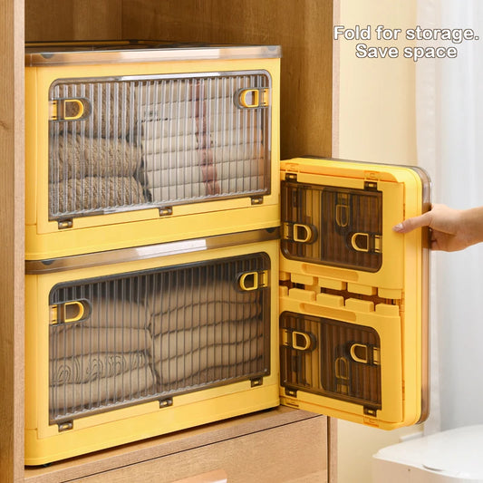 BGRORIO Foldable Storage Box – Wheels & Stackable Design