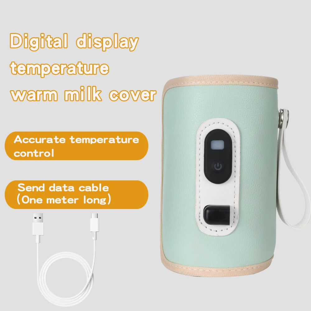 Portable Baby Milk Warmer | USB Digital Bottle Heater for Traveling