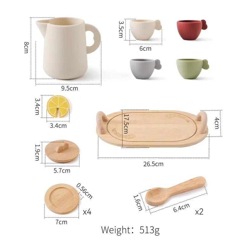 Wooden Tea Party Set for Girls!