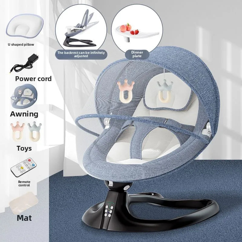 Electric Baby Swing – Soothing Cradle for Newborns