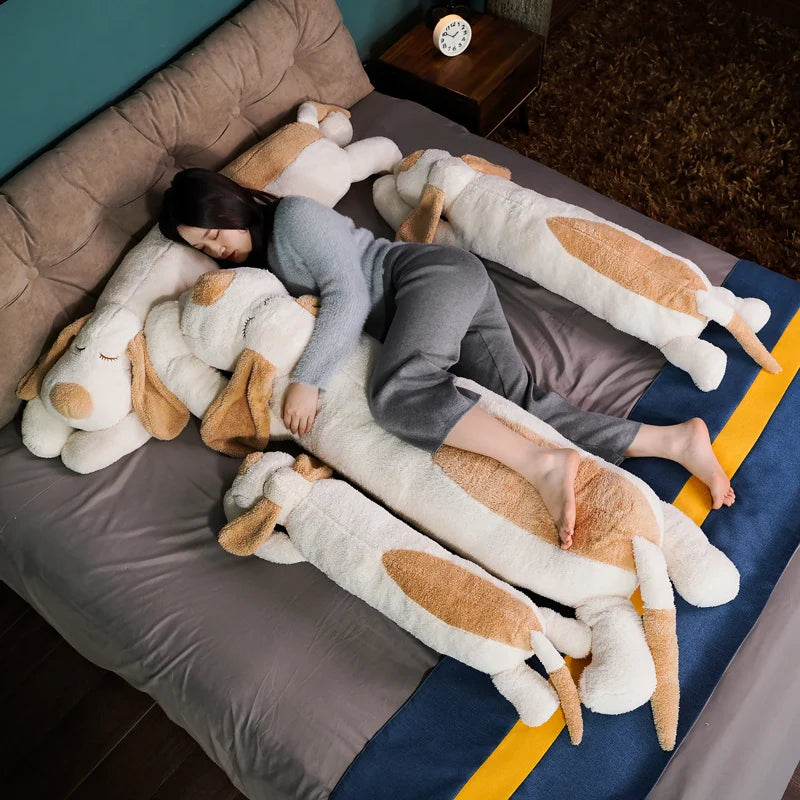 Chiot en peluche géant – Doux et câlin !