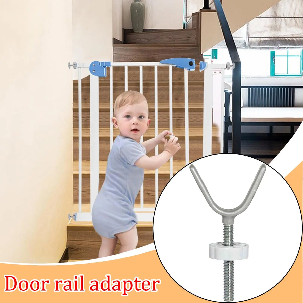 Adaptateurs pour barrière de sécurité bébé (lot de 4) – Stabilisateurs pour barrière d'escalier pour tout-petits et animaux domestiques