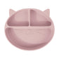 Ensemble repas pour tout-petits – Assiette et bol antidérapants en silicone à motifs.
