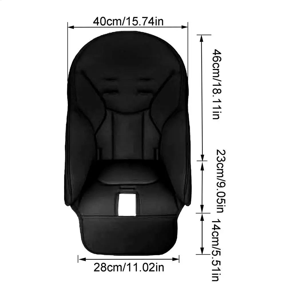 Baby Highchair Cover – Non-Slip PU Leather Cushion Pad