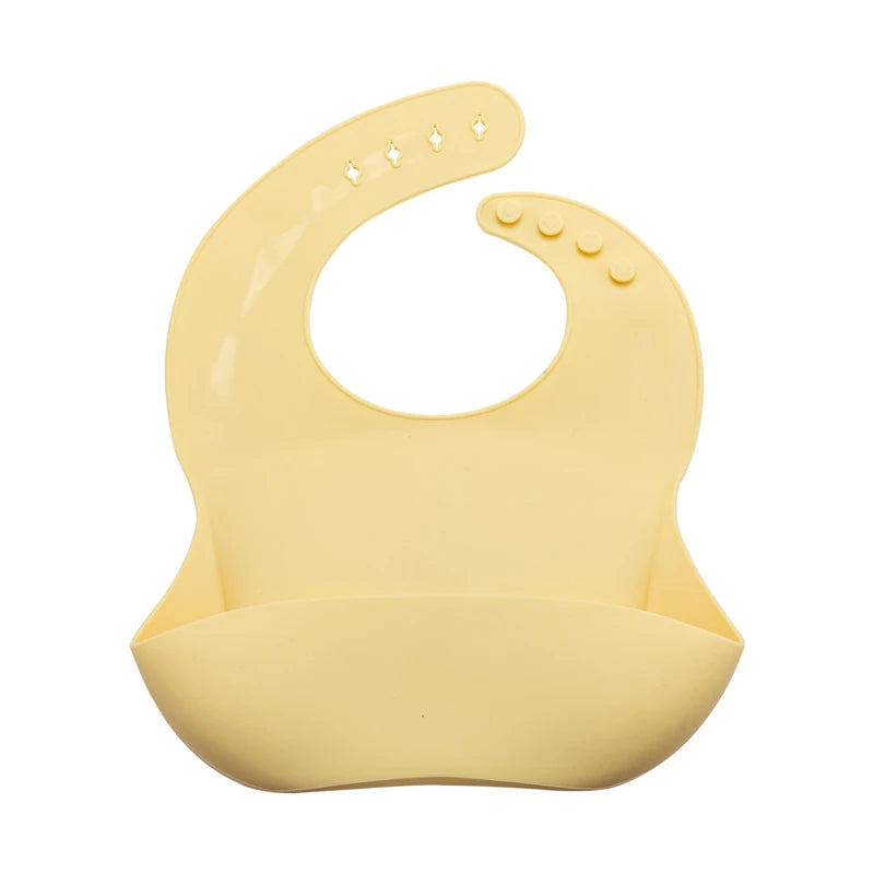 Bavoir d'allaitement en silicone ajustable et mignon