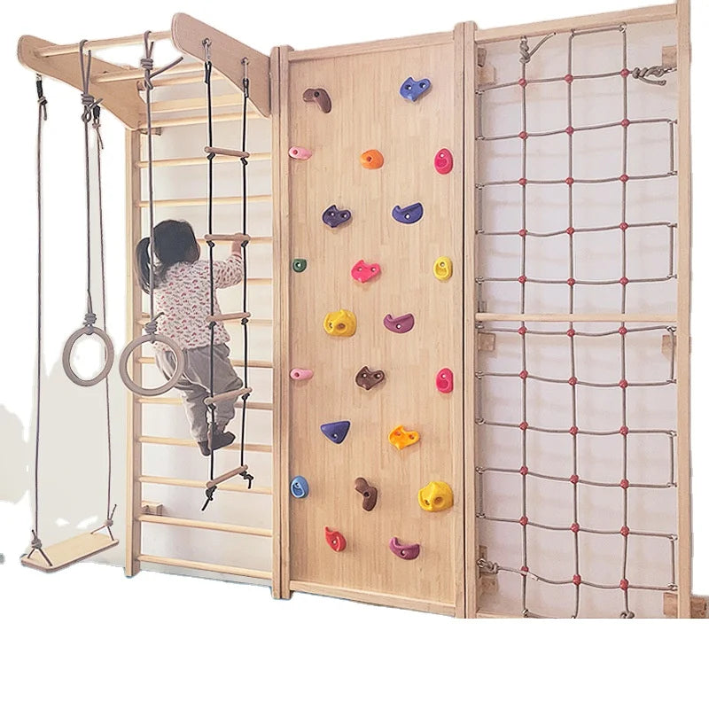 Baby Physical Training Wooden Climbing Ladder