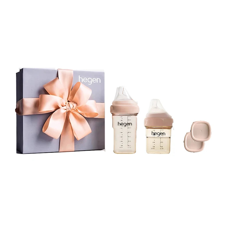 Hegen PPSU Baby Bottle – Original with Storage Lid & Pacifier, Gift Box Included