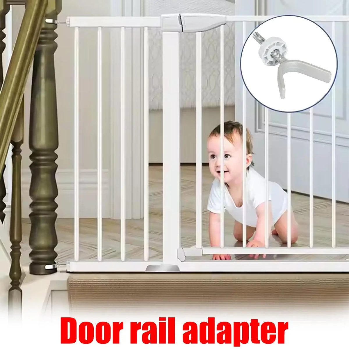 Adaptateurs pour barrière de sécurité bébé (lot de 4) – Stabilisateurs pour barrière d'escalier pour tout-petits et animaux domestiques