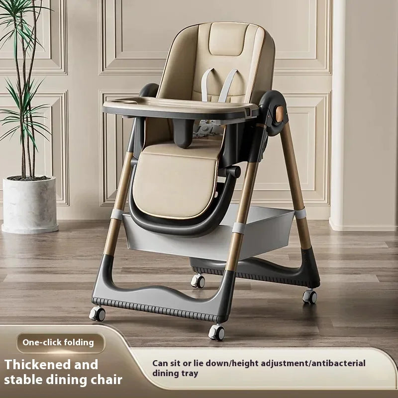 Chaise haute pliable pour bébé – Siège repas et siège de sol multifonctionnel pour enfants