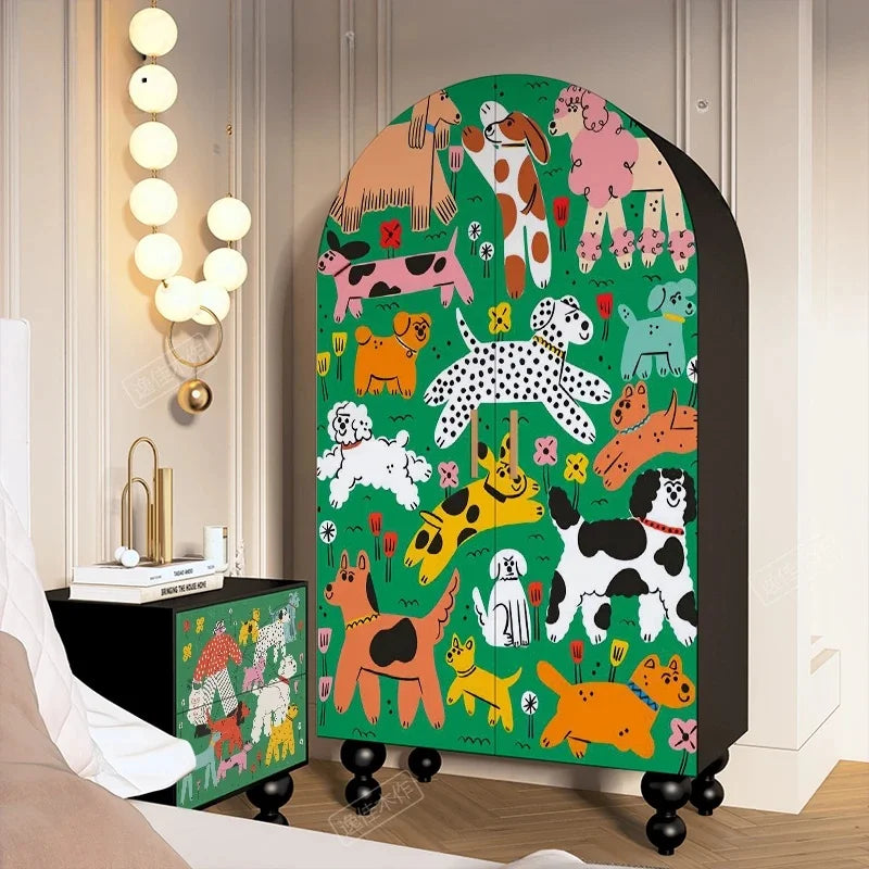 Armoire en bois de taille moyenne – Organisateur de placard portable pour enfants