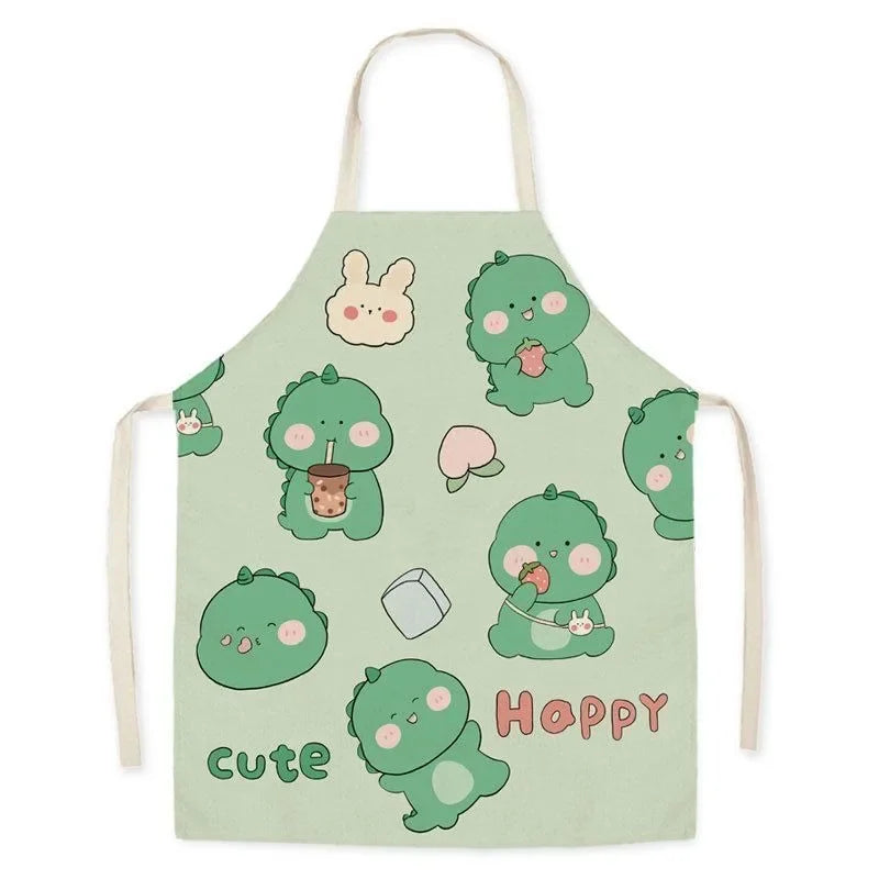 Cute Animal Print Kids Cooking & Cleaning Apron