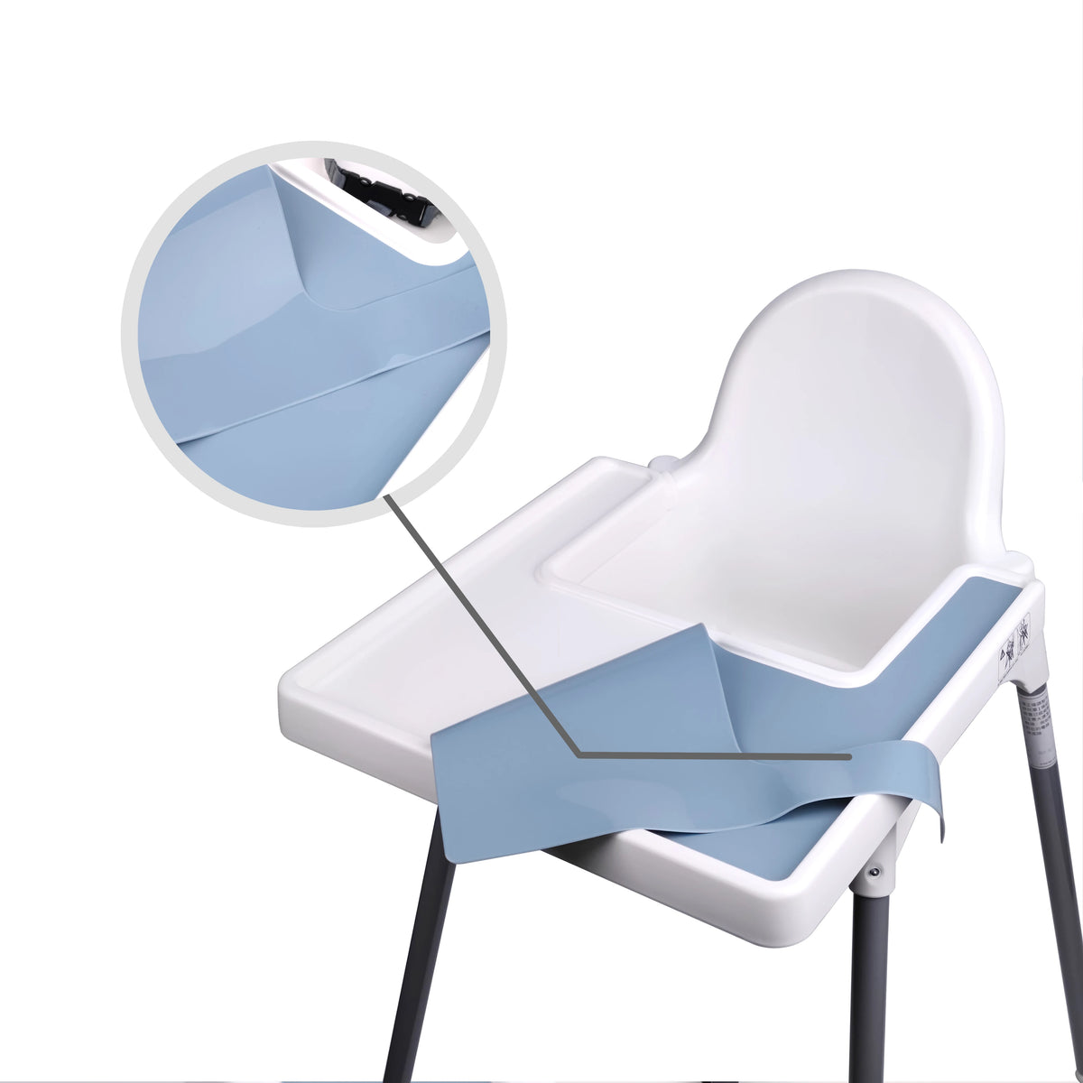 Baby Silicone Placemat – Fits High Chair Tray, Easy to Clean